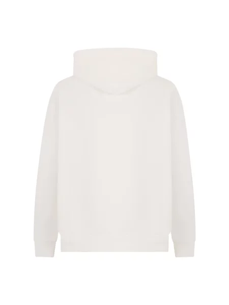 Bluza z kapturem Mm6 Maison Margiela z kapturem z nadrukiem biała
