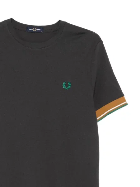 Tricou Fred Perry cu broderie gri