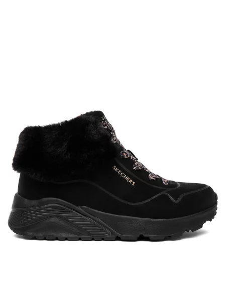 Gležnjarji Skechers Uno Lite črna