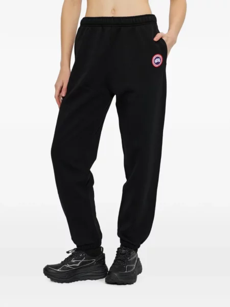 Τρέξιμο παντελόνι Canada Goose με αυτόγραφο μαύρο