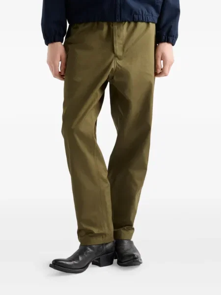 Pantaloni Prada cu autograf verde