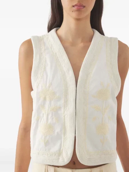 Vestă Antik Batik alb