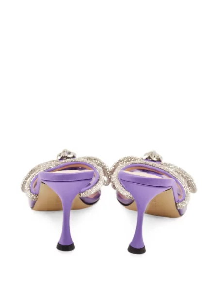 Papuci tip mules Mach & Mach cu funde violet