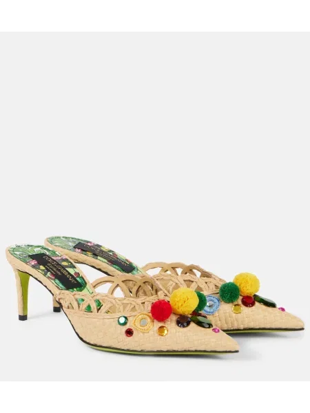 Papuci tip mules Dolce&gabbana bej