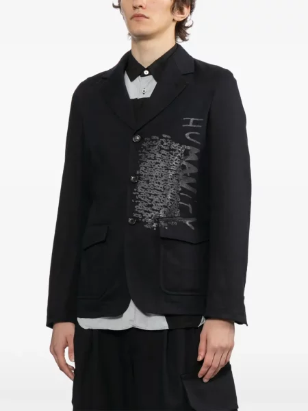 Яке тип риза Comme Des Garçons Shirt с принт кепър синьо