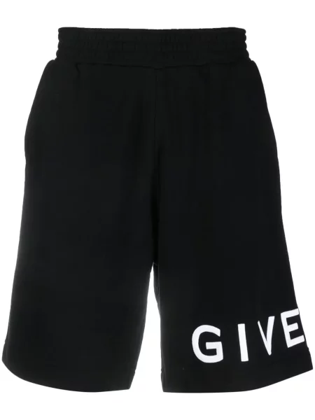 Pantaloni scurți Givenchy cu imagine alergare negru