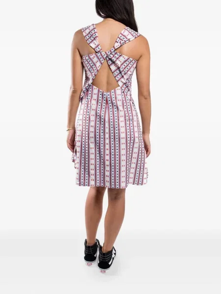 Rochie fără mâneci Carven fără mâneci cu dungi de costum