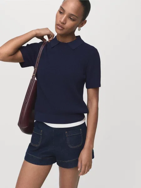 Джемпер MANGO темно-синій синій