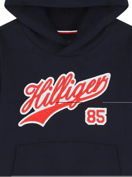 Bluza z kapturem dziecięca Tommy Hilfiger czarna