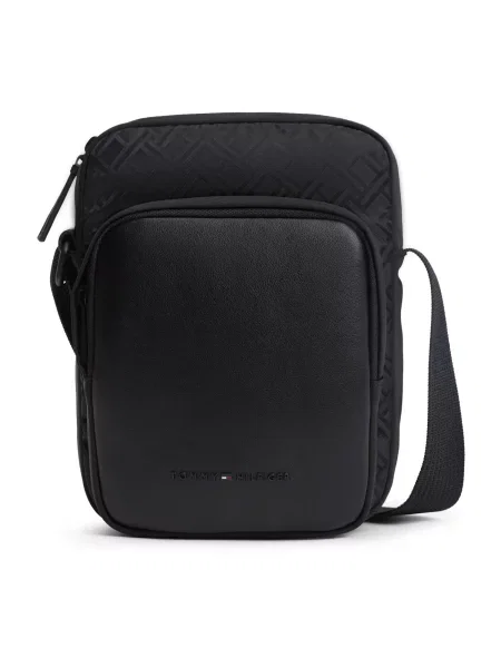 Tommy Hilfiger Geantă crossover Th Jaquard Mini Reporter negru