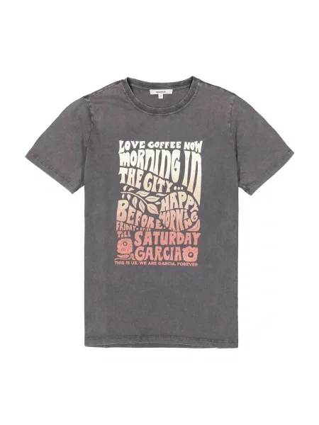GARCIA Tricou galben deschis / metalic / portocaliu / portocaliu pastel gri