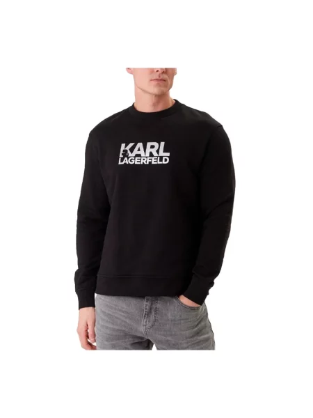 Bluza nierozpinana Karl Lagerfeld czarna