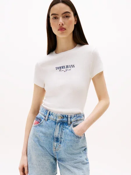 Majica Tommy Jeans bela
