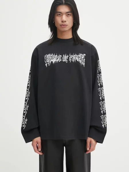 Tricou mânecă lungă Vetements negru