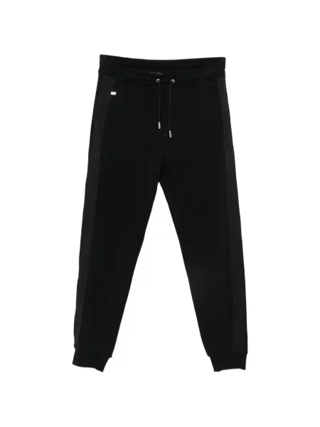 Pantaloni Karl Lagerfeld alergare cu autograf negru