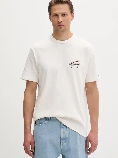 Tommy Jeans T-shirt beżowa