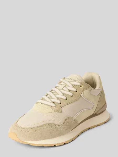 Sneakersy z mieszanki skóry z detalem z logo model ‘City’ Hoff