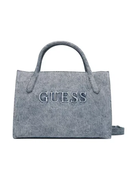 GUESS Ročna torbica JODI moder denim modra