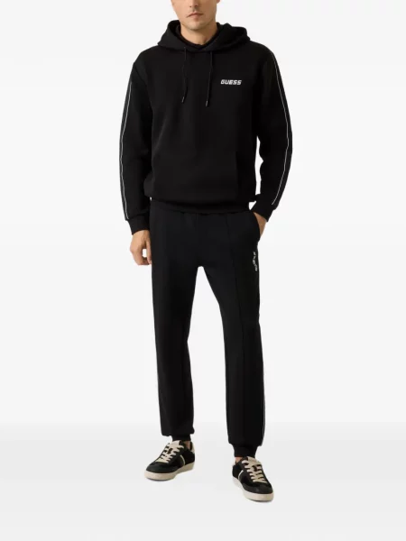 Pantaloni de jogging Guess cu autograf negru