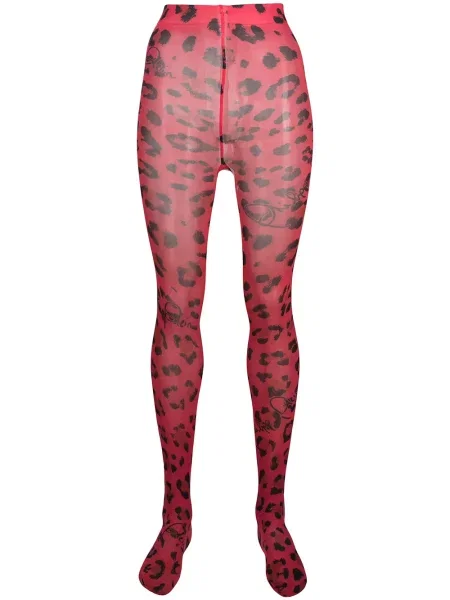 Dresuri Philipp Plein cu imagine cu model leopard roșu