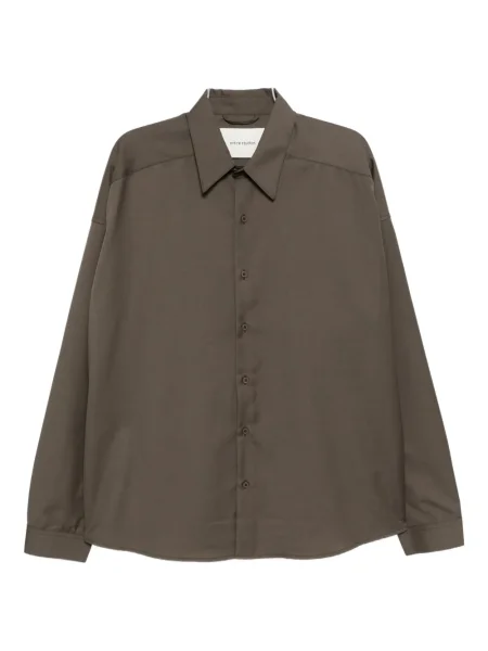 Dlouhá košile Entire Studios s dlouhými rukávy hnědá