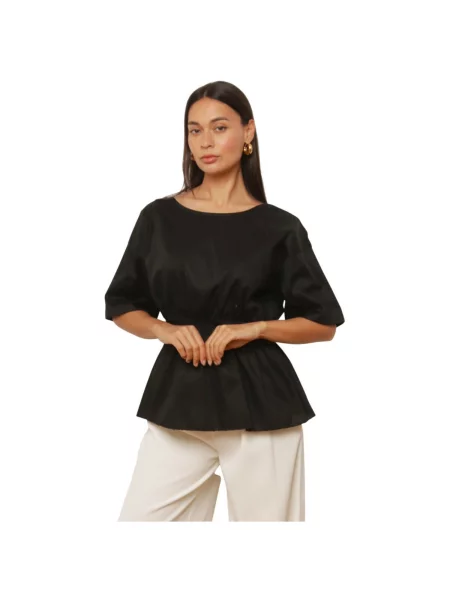 Top La Modeuse negru