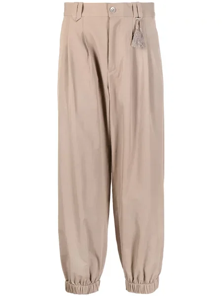 Cropp pantaloni Ports V plisate maro