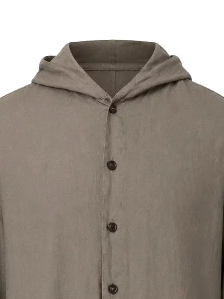 Hanorac cu glugă Emporio Armani cu cordon maro