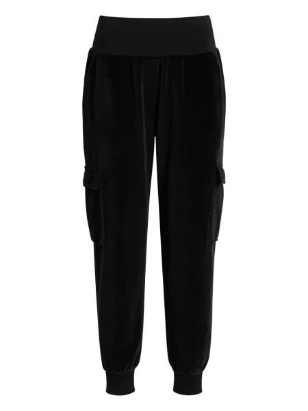 Pantaloni cargo Cinq A Sept din velur negru