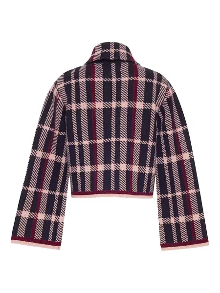 Cardigan Cara Cara în carouri albastru