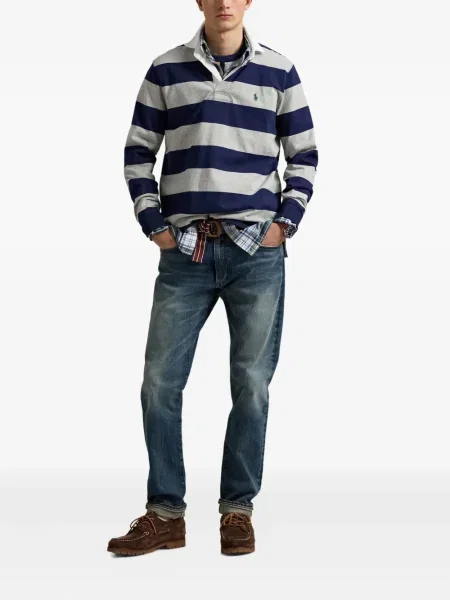 Μικρός κασκέτο Polo Ralph Lauren με χαμηλή μέση υφαίνω διαγωνίως πράσινο