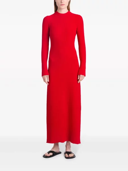 Kostiumas maksi maxi suknele Proenza Schouler raudona