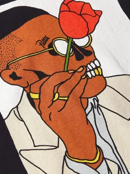 Тениска Patta с принт черно
