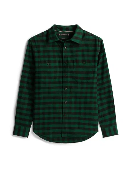 TOMMY HILFIGER Košile zelená černá