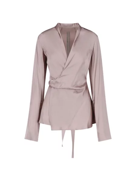 Bluză Rick Owens cu legături plic roz