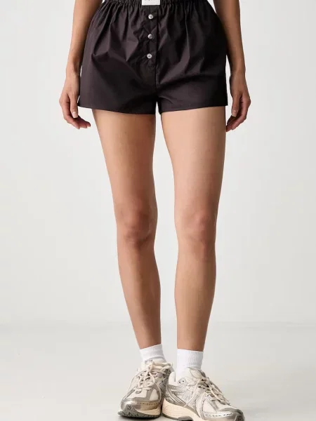 Sporty & Rich Signature Logo σορτς Γυναικεία καφέ
