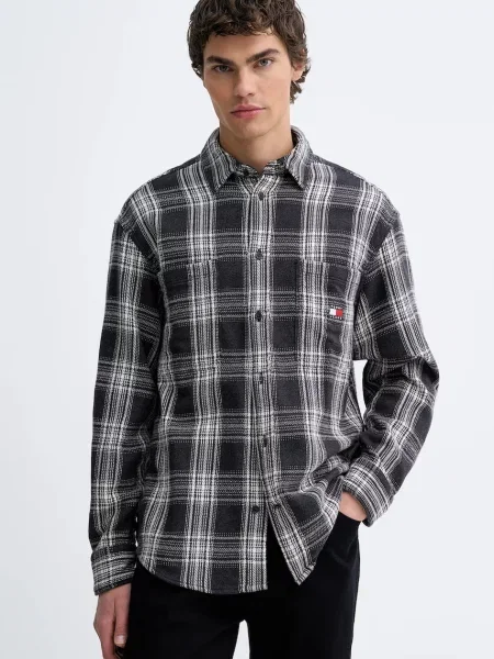 Tommy Jeans cămașă din gri