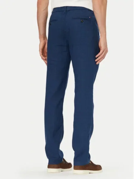 Tommy Hilfiger Chino hlače Denton Straight Fit modra
