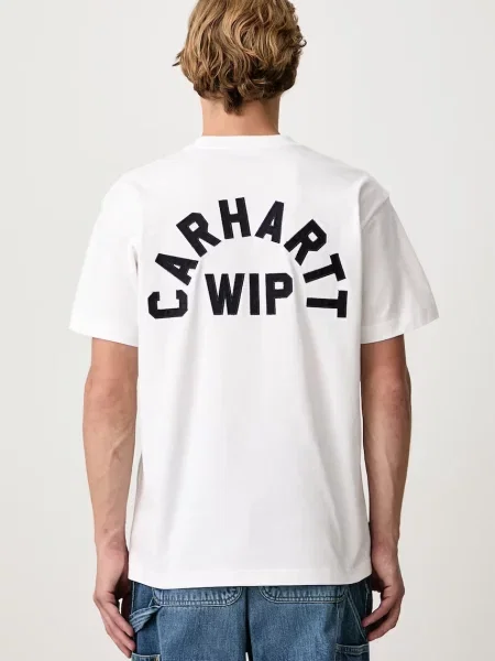 Carhartt WIP Arch Script T-Shirt tricou din pentru bărbați alb