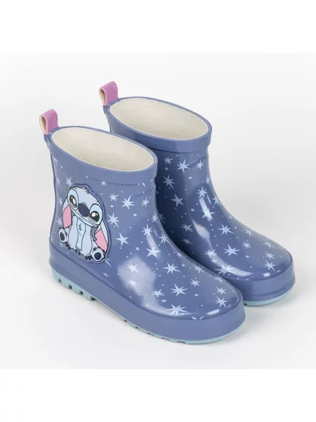 Cizme de cauciuc copii Stitch albastru