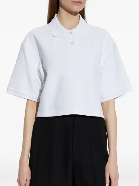 Tricou polo Alexander Wang alb