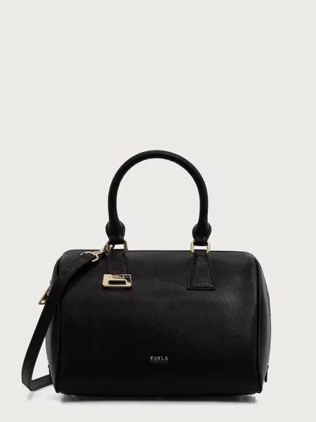 Furla geantă crossbody pentru femei din piele Olivia M Boston Bag negru