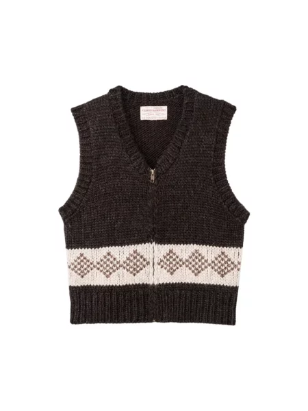 Sweter Filson wełniany brązowy