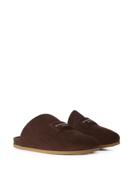 Papuci tip mules Givenchy din piele de căprioară maro