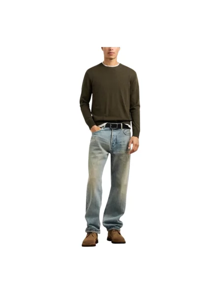 Sweter Pepe Jeans z okrągłym dekoltem zielony