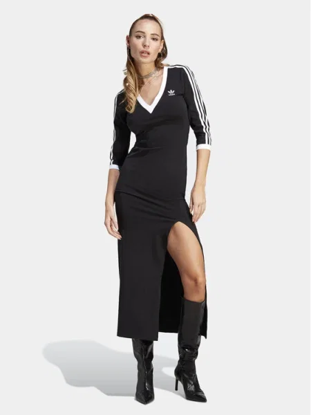 Adidas Originals Šaty adidas Originals Adicolor čierna