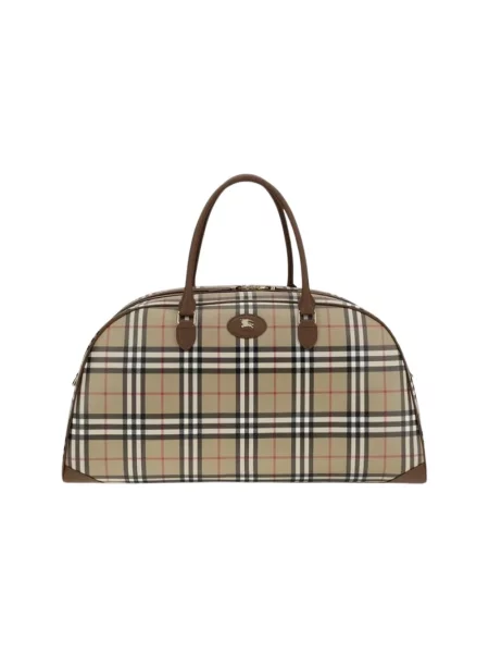 Torba Burberry w kratę klasyczna beżowa