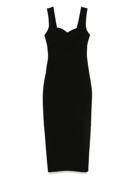 Rochie midi Silk Love & Lace de mătase până la genunchi de costum negru