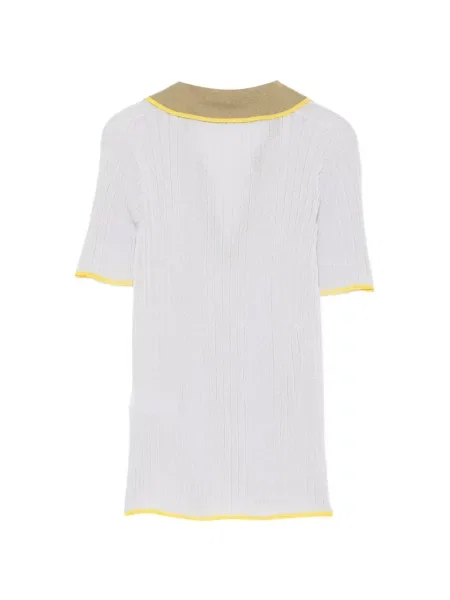Gulerat tricou polo Roberto Collina tricotate violet