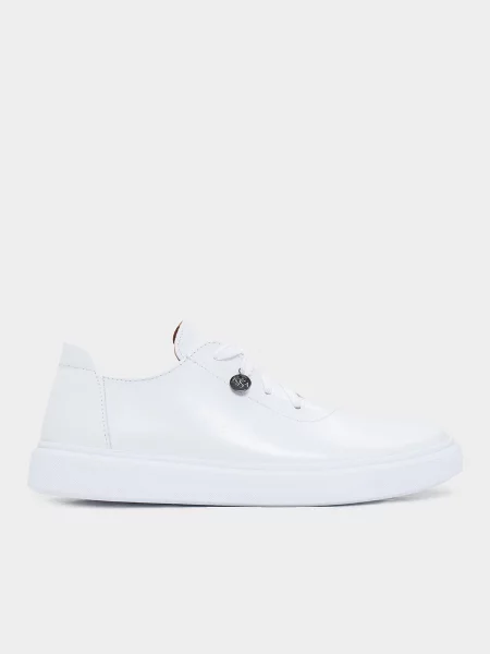 ISSA Plus Кеди низькі Шкіра білий